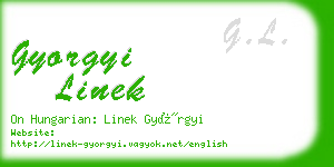 gyorgyi linek business card